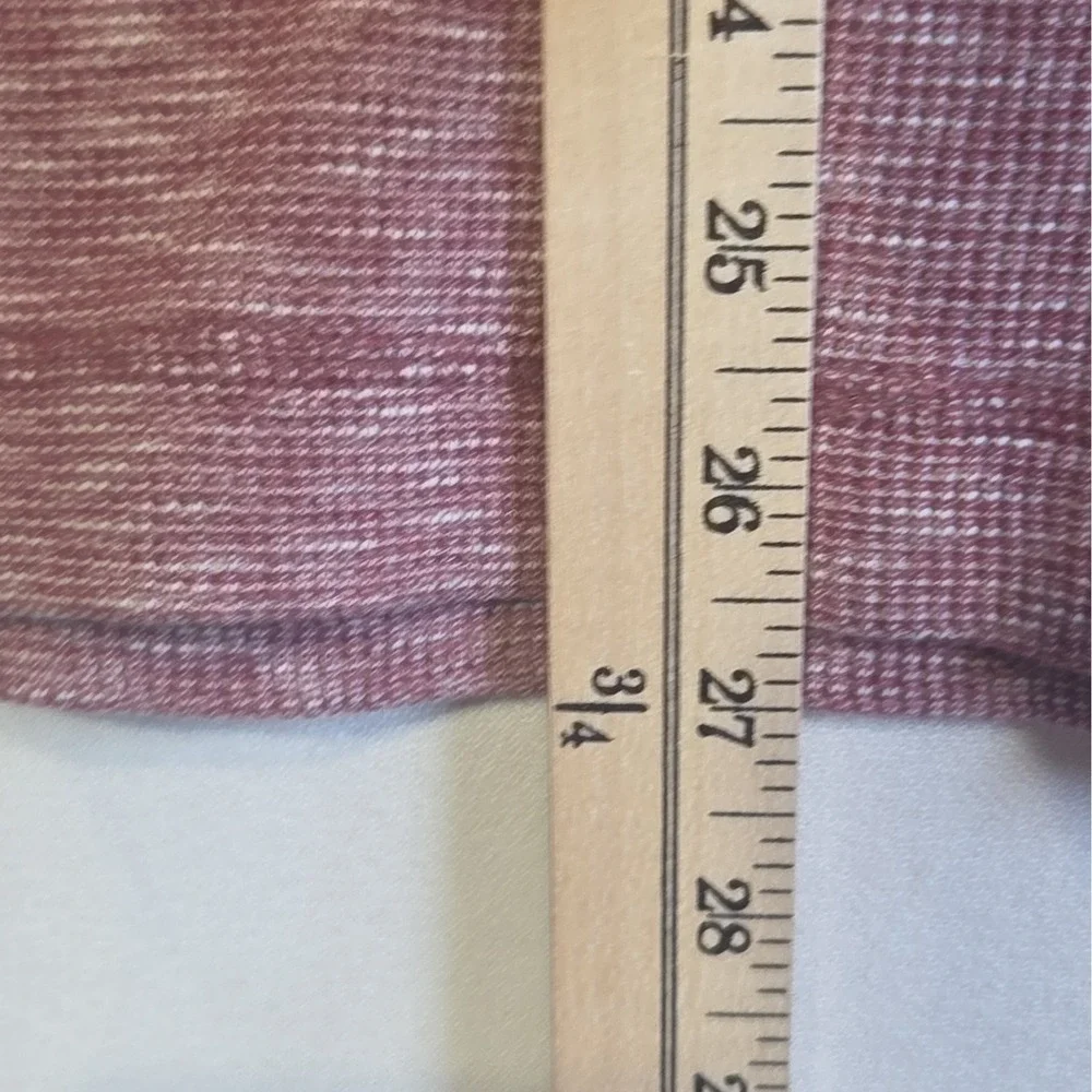 Banana Republic Men's Large Marled Burgundy Long Sleeve Crewneck Knit Shirt